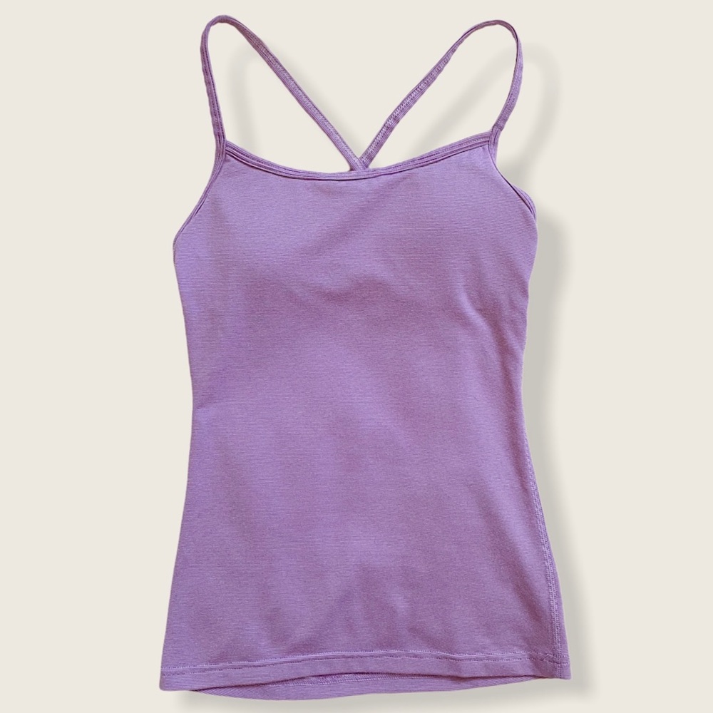 TNA Workout Shelf Bra Tank in Purple
